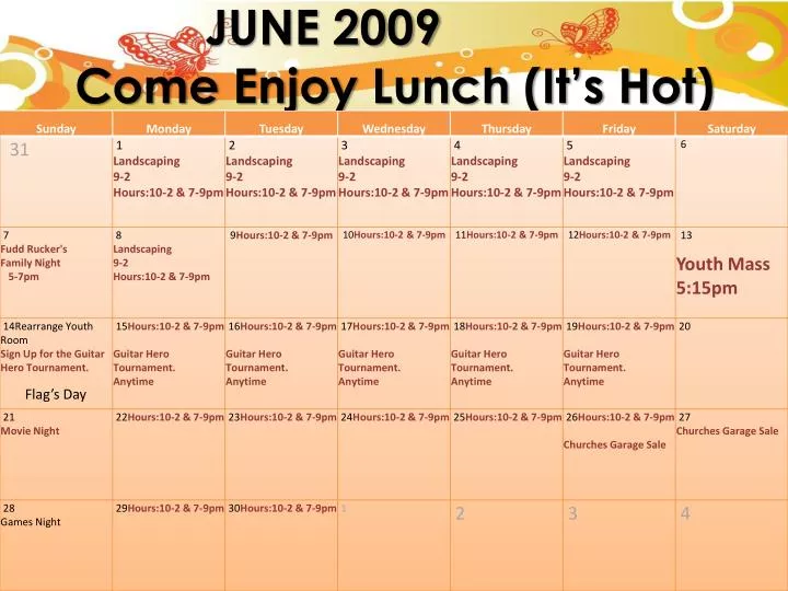 june 2009 come enjoy lunch it s hot