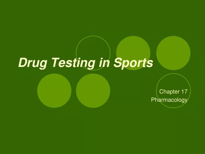 drug testing in sports