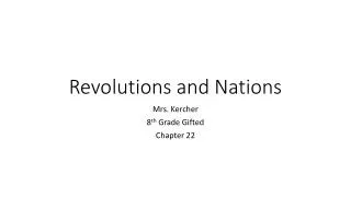 revolutions and nations