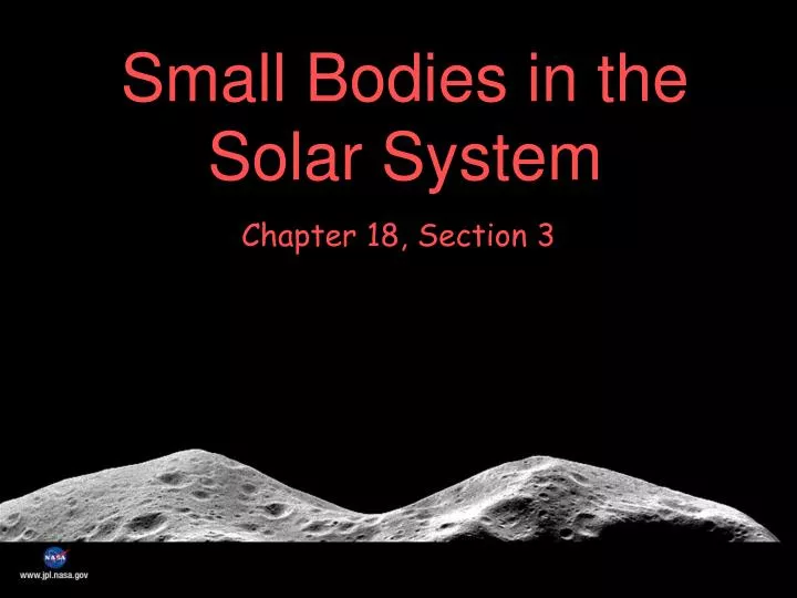 small bodies in the solar system