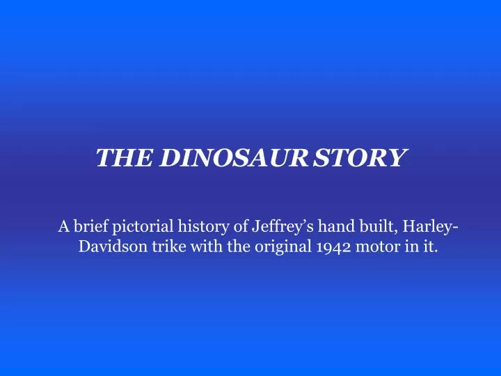 the dinosaur story