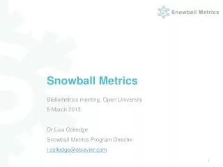 Snowball Metrics