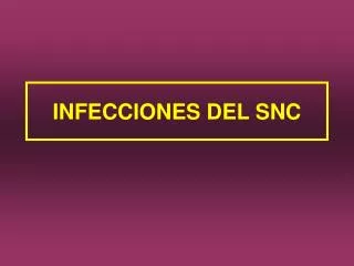 infecciones del snc