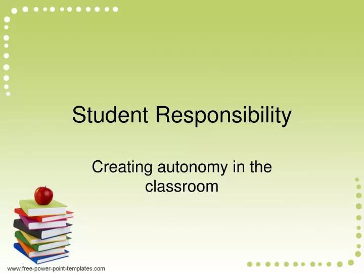 student responsibility