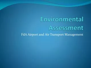 Environmental Assessment