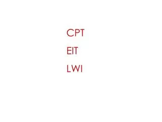 CPT EIT LWI