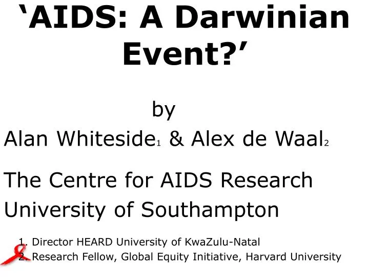 aids a darwinian event