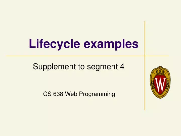 lifecycle examples