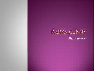 karya conny