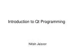Introduction to Qt Programming - slide 1
