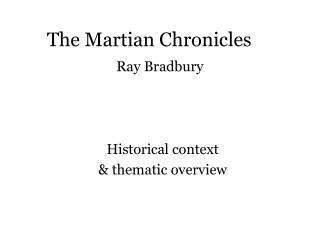 The Martian Chronicles