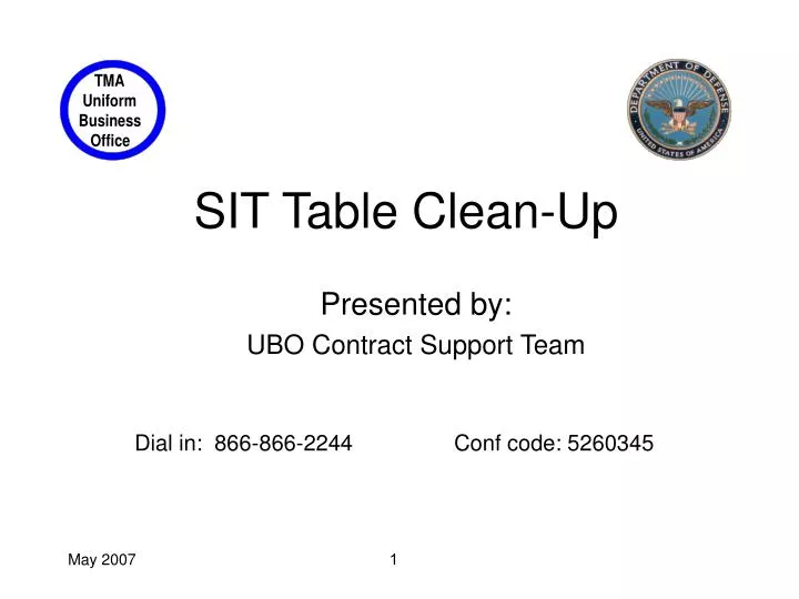 sit table clean up