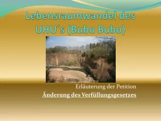 lebensraumwandel des uhu s bubo bubo