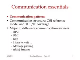 Communication essentials