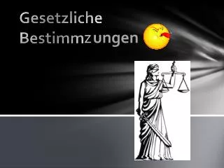 gesetzliche bestimm z