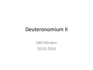 deuteronomium ii