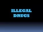 ILLEGAL DRUGS - slide 1