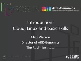 Introduction: Cloud, Linux and basic skills