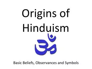 Origins of Hinduism