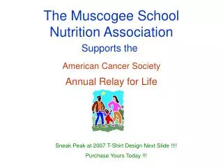 The Muscogee School Nutrition Association