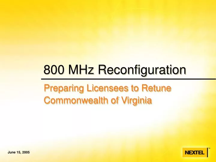 800 mhz reconfiguration