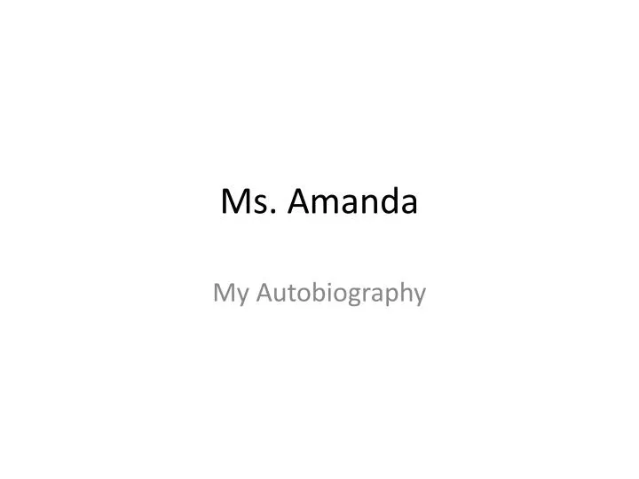 ms amanda