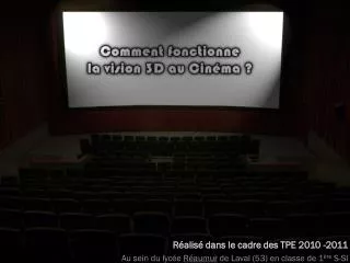 r alis dans le cadre des tpe 2010 2011 au sein du lyc e r aumur de laval 53 en classe de 1 re s si