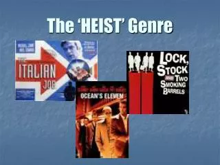 The ‘HEIST’ Genre