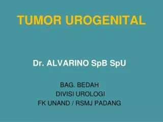 tumor urogenital