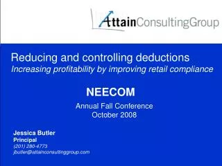 Reducing and controlling deductions Increasing profitability by improving retail compliance