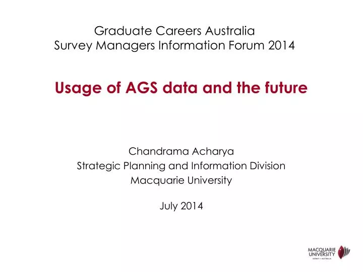 graduate careers australia survey managers information forum 2014