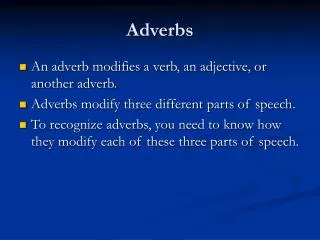 Adverbs