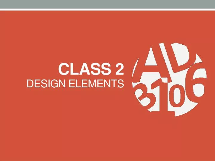 class 2 design elements