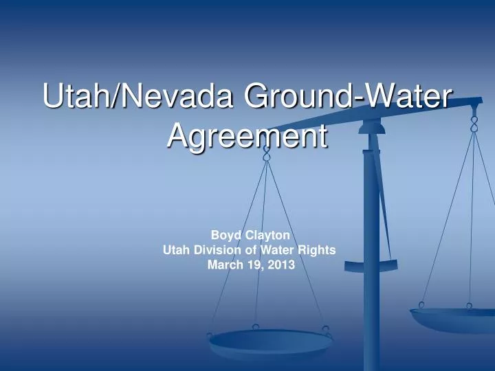 utah nevada ground water agreement