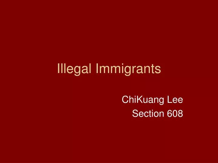 illegal immigrants