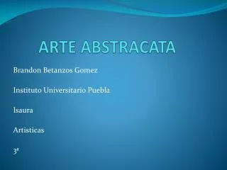 arte abstracata