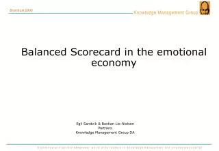 Balanced Scorecard in the emotional economy