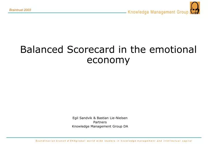 balanced scorecard in the emotional economy