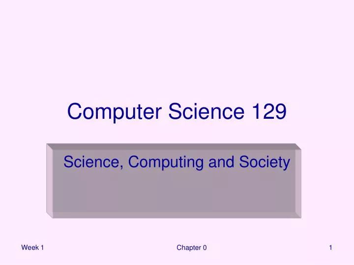 computer science 129