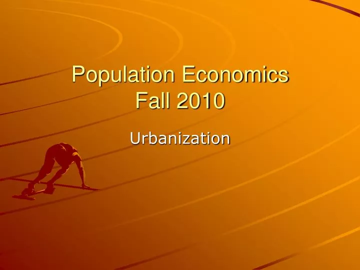 population economics fall 2010