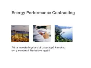 energy performance contracting