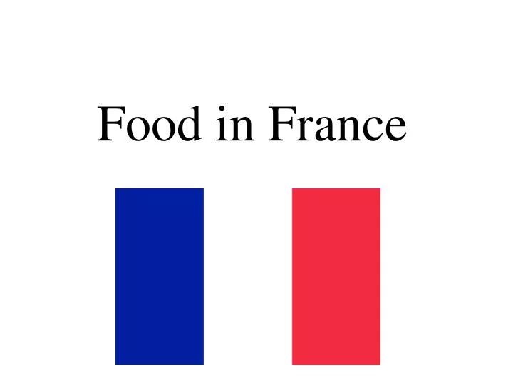 food in france