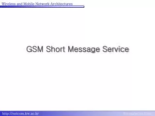 GSM Short Message Service
