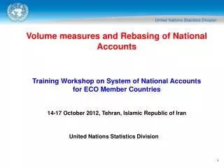 Volume measures and Rebasing of National Accounts