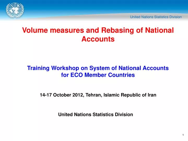 volume measures and rebasing of national accounts