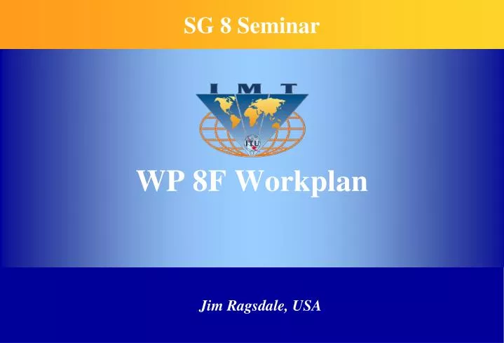 wp 8f workplan