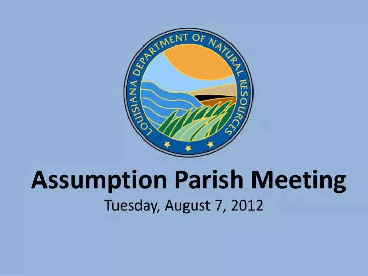assumption parish meeting