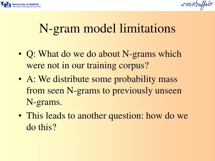 n gram model limitations