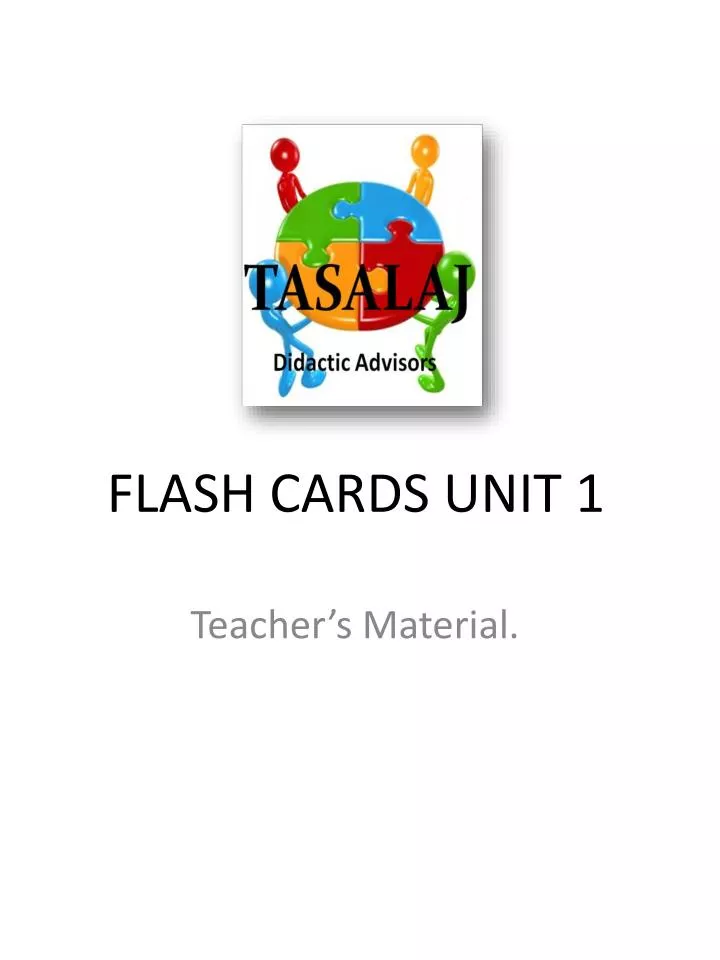flash cards unit 1