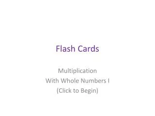 flash cards